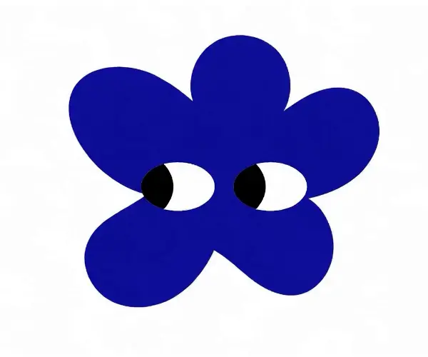 Maskotka intu – kwiatek z oczami